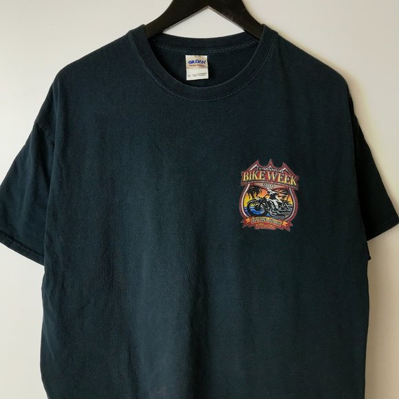 2014 73rd Annual Bike Week Dayton Beach Florida T Shirt Adult Black XL Solid - Picture 5 of 16